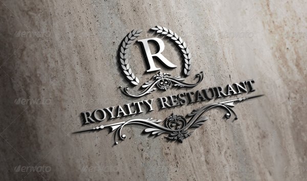 Металлический логотип