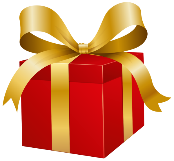 Подарок на белом фоне