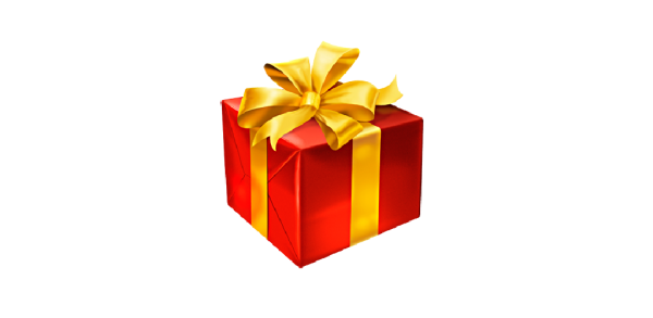 Иконка подарок на прозрачном фоне