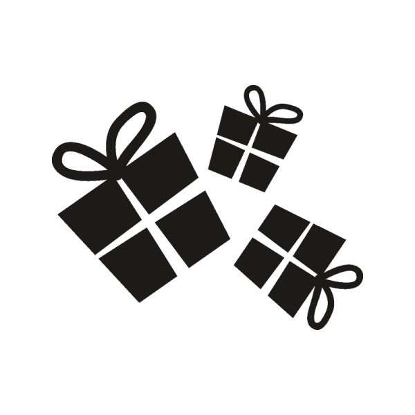 Подарочная коробка силуэт