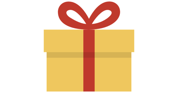 Иконка подарок на прозрачном фоне