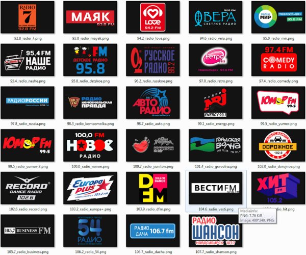 Логотипы радиостанций