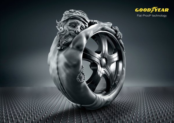 Реклама шин Goodyear