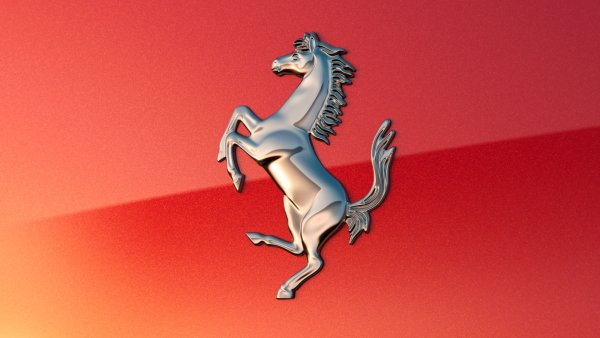 Пиксельный логотип Феррари