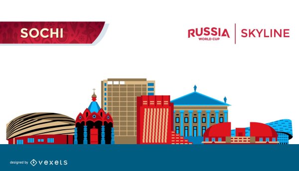 Сочи достопримечательности вектор