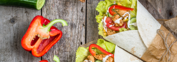 Фон для шаурмы креативный