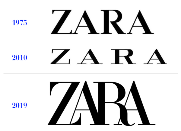 Zara новый логотип