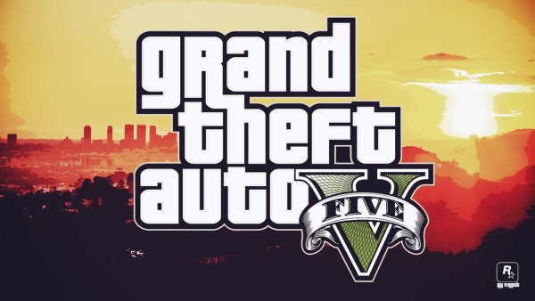 ГТА 5 надпись