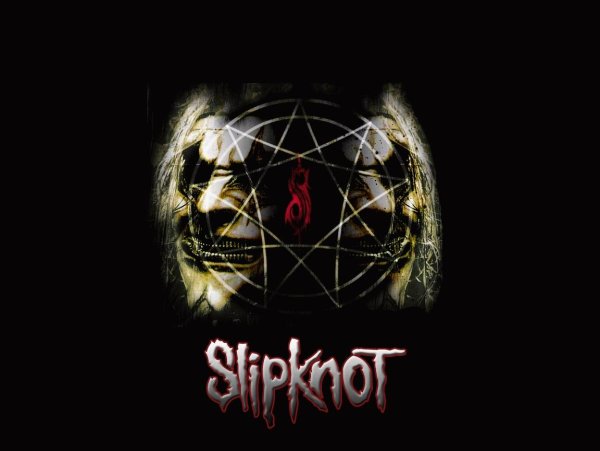 Slipknot на белом фоне