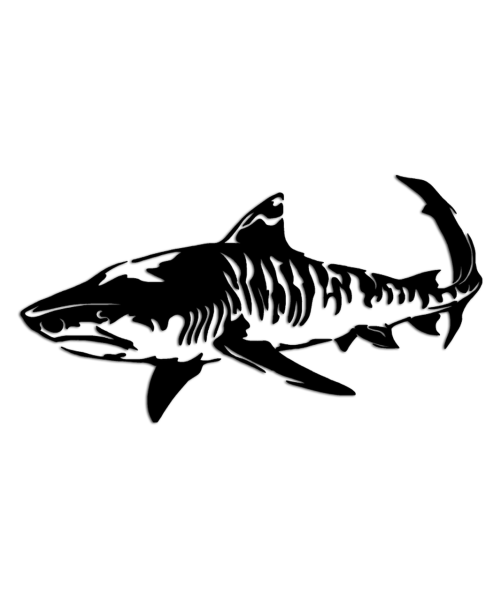 Надпись Shark в виде акулы