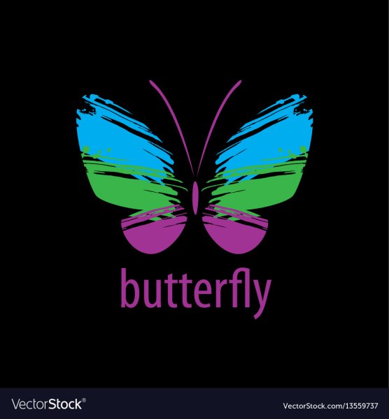 Логотип в виде бабочки