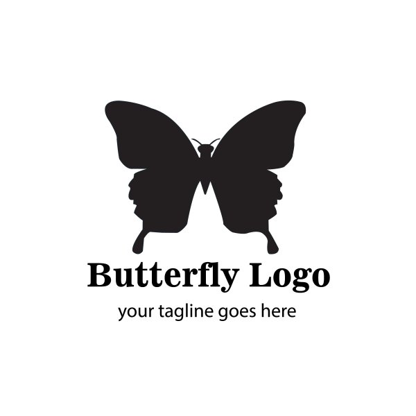 Бабочка для логотипа прозрачный фон