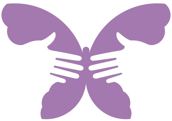 Голубая бабочка символ