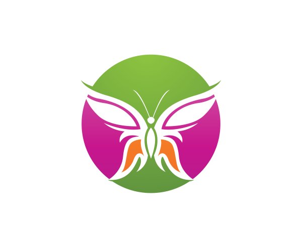 Бабочка дизайнерский логотип