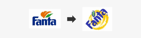 Эволюция логотипа Фанта