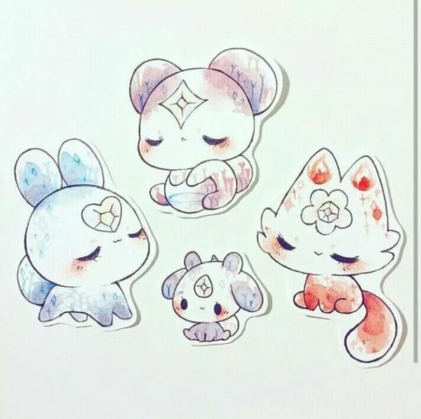 Милые лёгкие рисуночки