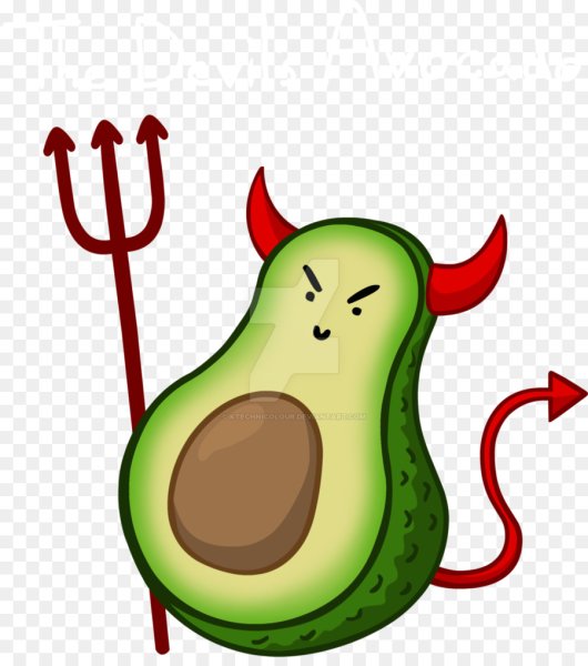 Мультяшный Авокадик