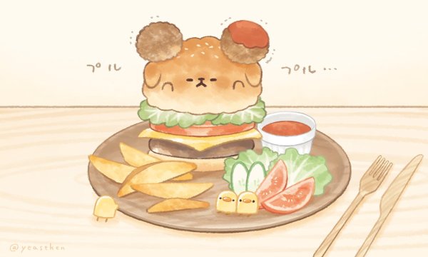 Милый красивый рисунок еды