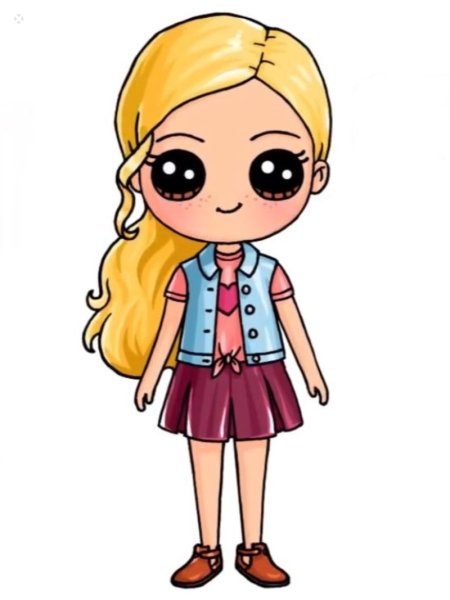 Милые мультяшные девочки