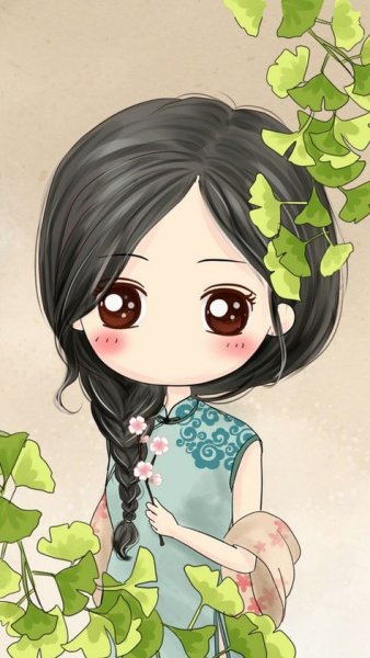 Нарисованные девочки с большими глазами