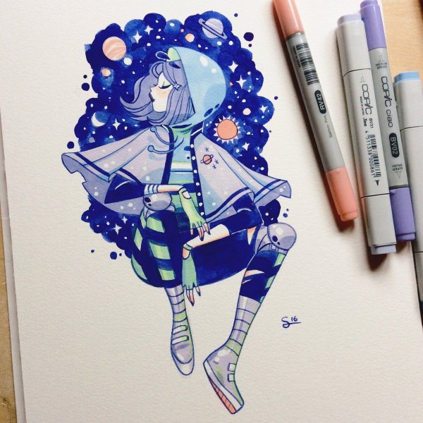 Стили рисования маркерами