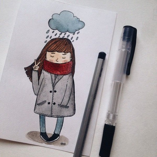 Рисунок маркерами легкий