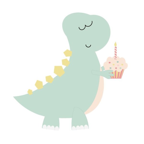 Постер с динозаврами в детскую