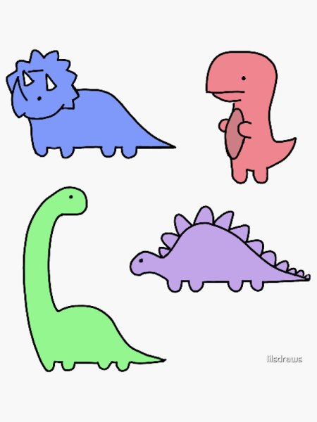 Динозаврик для рисования