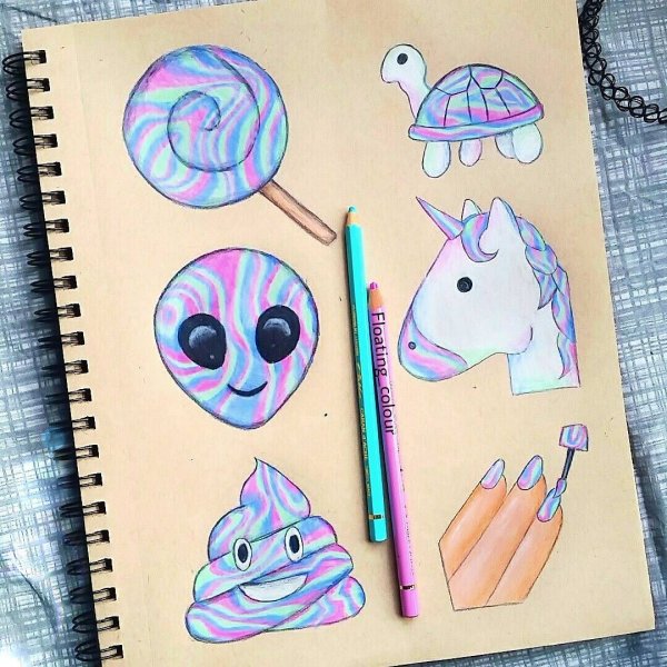 Милые лёгкие рисуночки