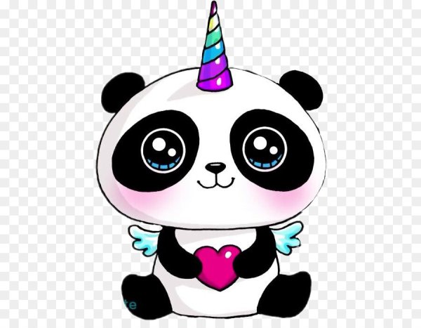 Милые пандочки для срисовки