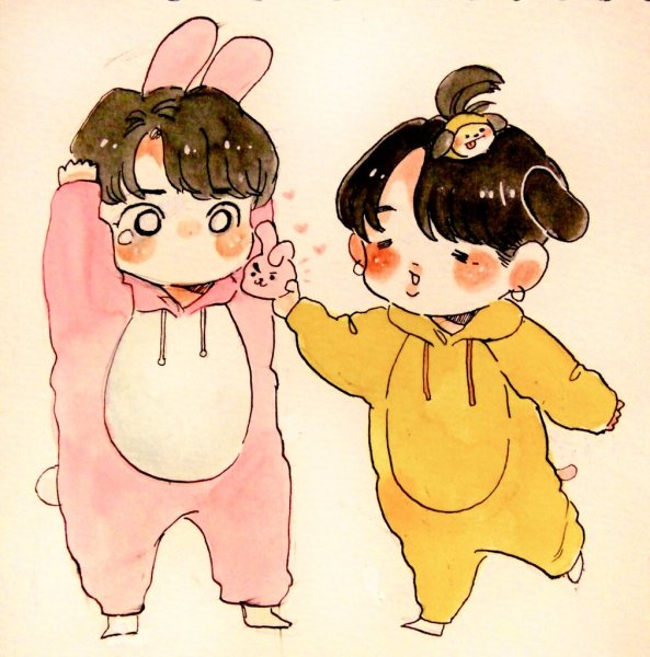 BTS Чиби Jikook