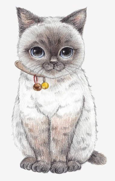 Картинки милых котят нарисованные