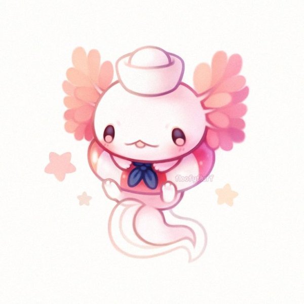 Kawaii аксолотль