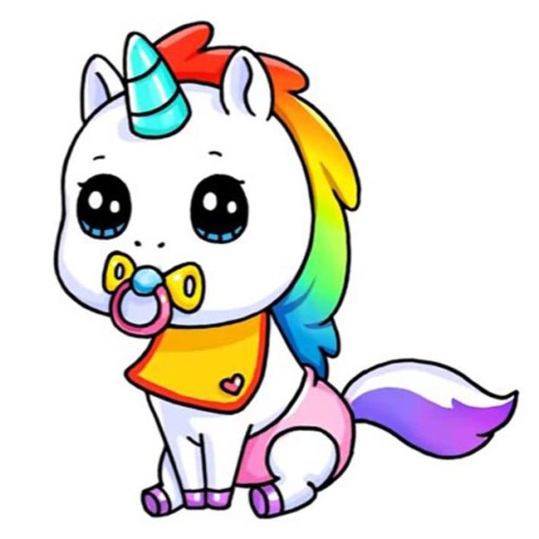 Нарисовать единорога милого