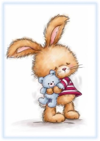 Зайчик с цветочком