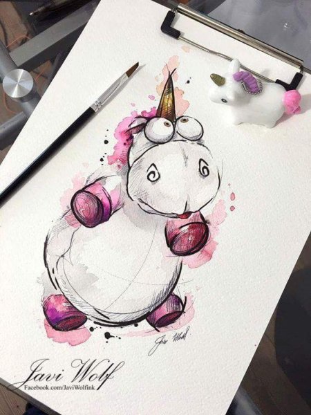 Лёгкие скетчи акварелью