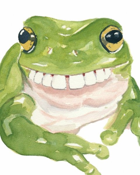 Няшная лягушка