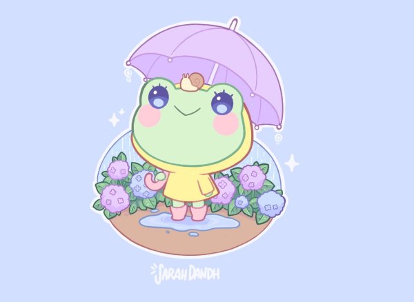 Рисунки милых жабок