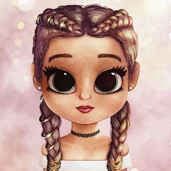 Милые мультяшные девочки