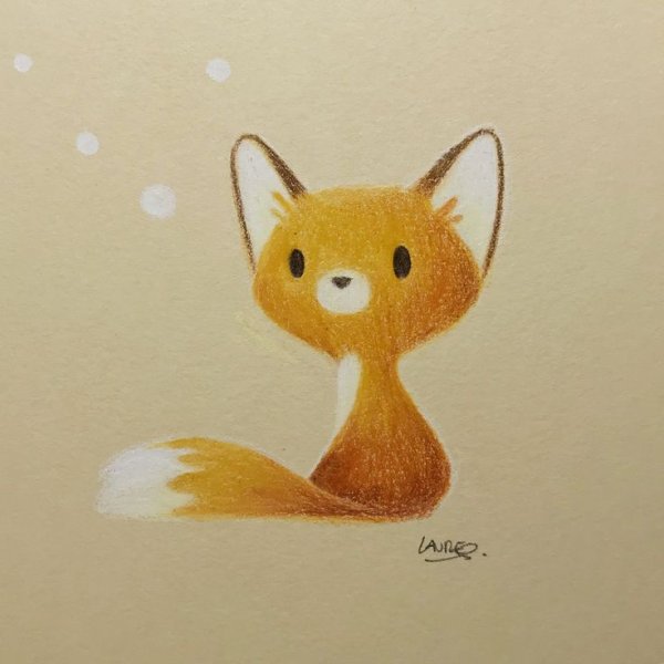 Лисенок для срисовки
