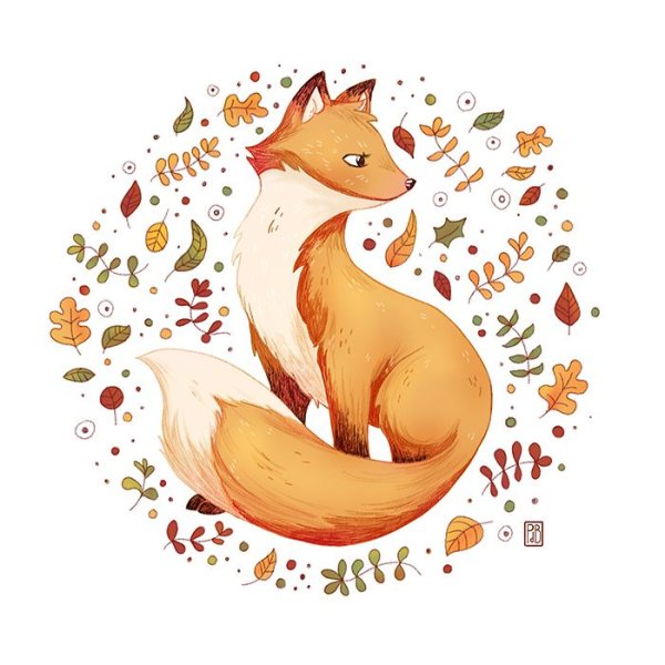 Лиса иллюстрация