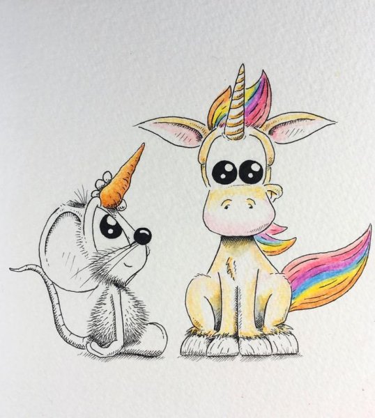 Животные для срисовки прикольные