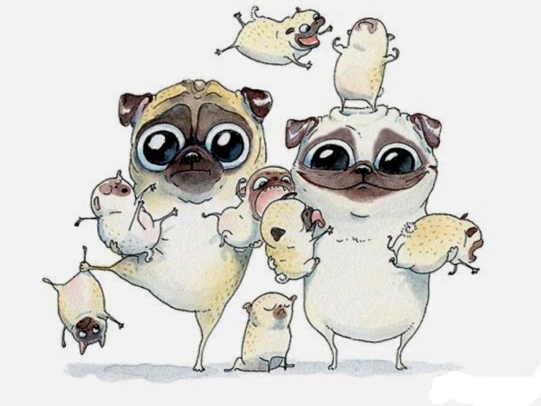 Прикольные мультяшные животные