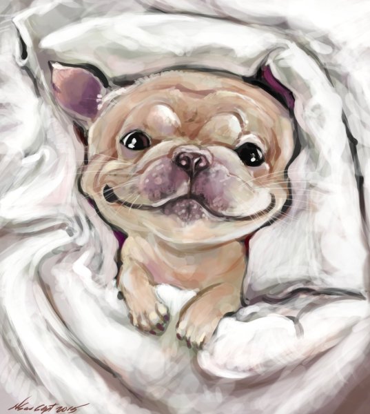 Милый щенок арт