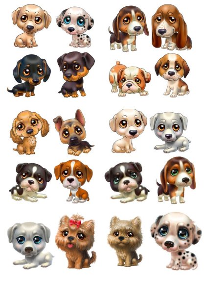 Собака в мультяшном стиле