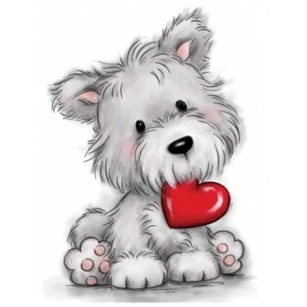 Собачка с сердечком