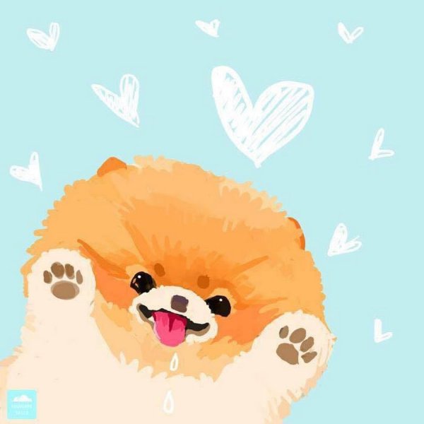 Милые мультяшные собаки