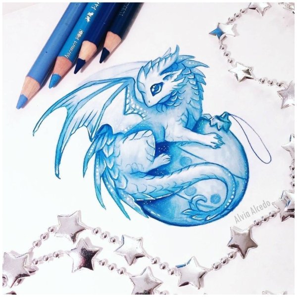 Alvia драконы голубые