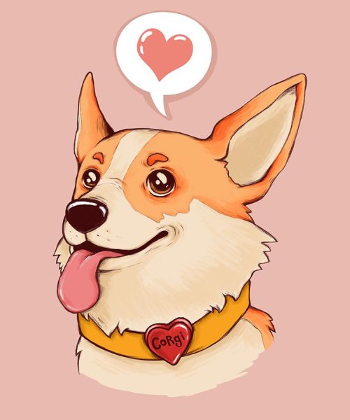 Мультяшный вельш корги пемброк