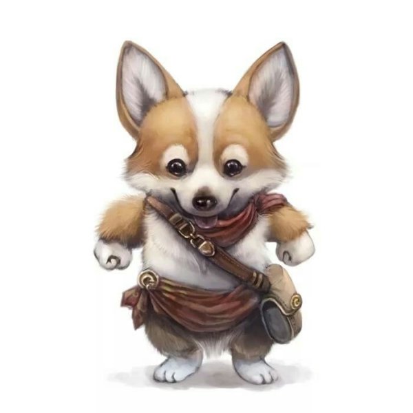 Вельш корги арт